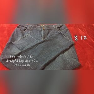 Lee Jeans Size 20 L Straight leg relaxed fit